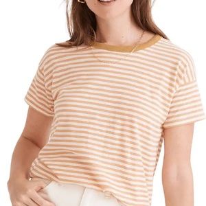 Madewell Whisper Stripe Crewneck Ringer T-Shirt